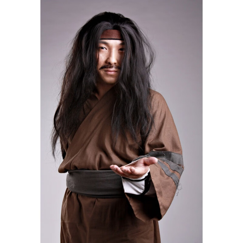 细熙乞丐服全套古装汉服济公服装男叫花子乞丐要饭破衣服丐帮恶搞笑服