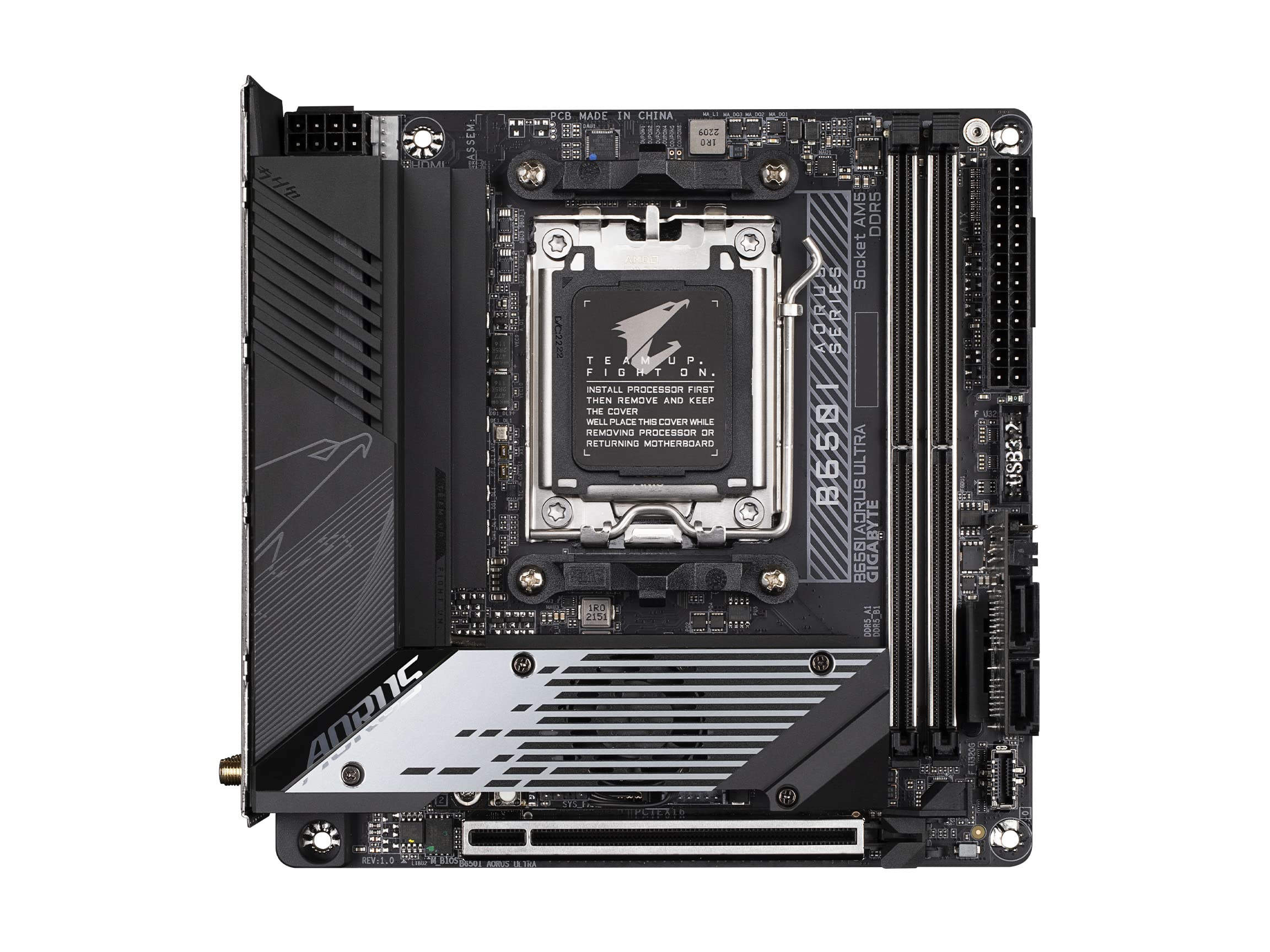 GIGABYTE AORUS 迷你ITX主板 采用B650芯片组 支持AMD Ryzen 7000系列处理器 支持DDR5内存 B650I AORUS ULTRA