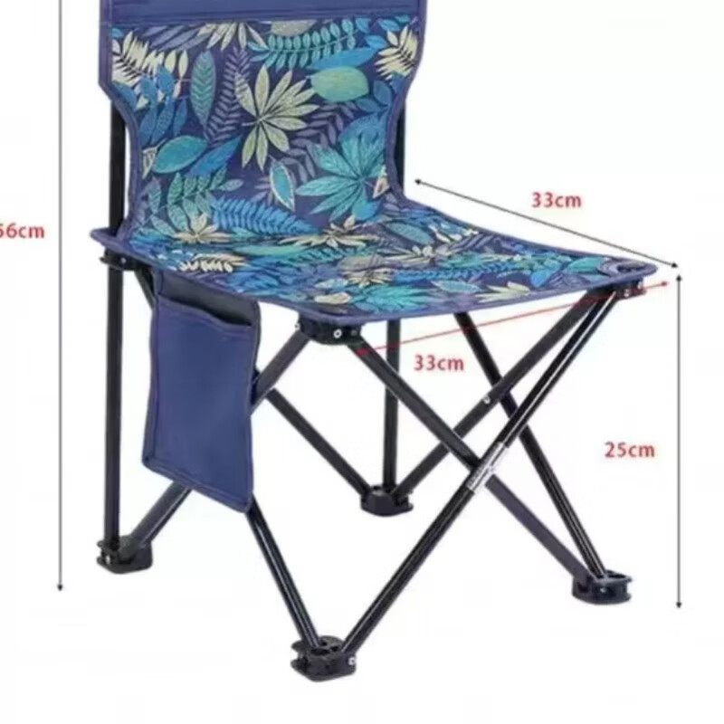 户外折叠椅子配件布面便携靠背钓鱼躺椅坐躺休闲凳子马扎迷彩坐垫 颜色随机小号33X33