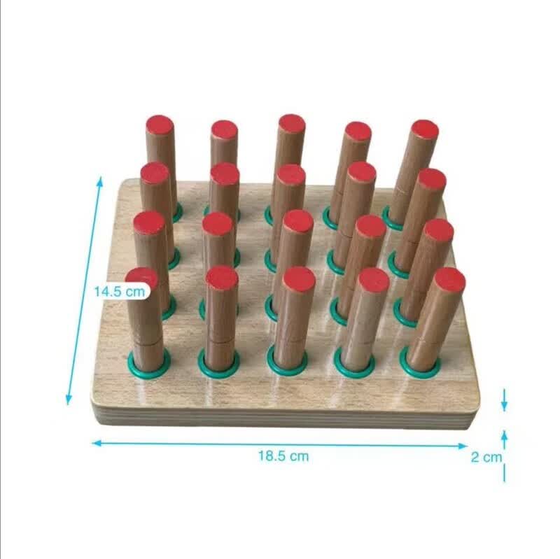 muasx中风脑偏瘫手部康复训练器材木插板木棍插板手指康复精细手眼