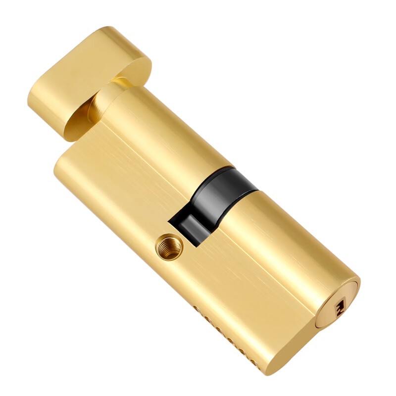 梅花（BLOSSOM）国标锁芯室内门锁锁芯小70防盗锁芯70MM35+35锁芯026铜拉丝