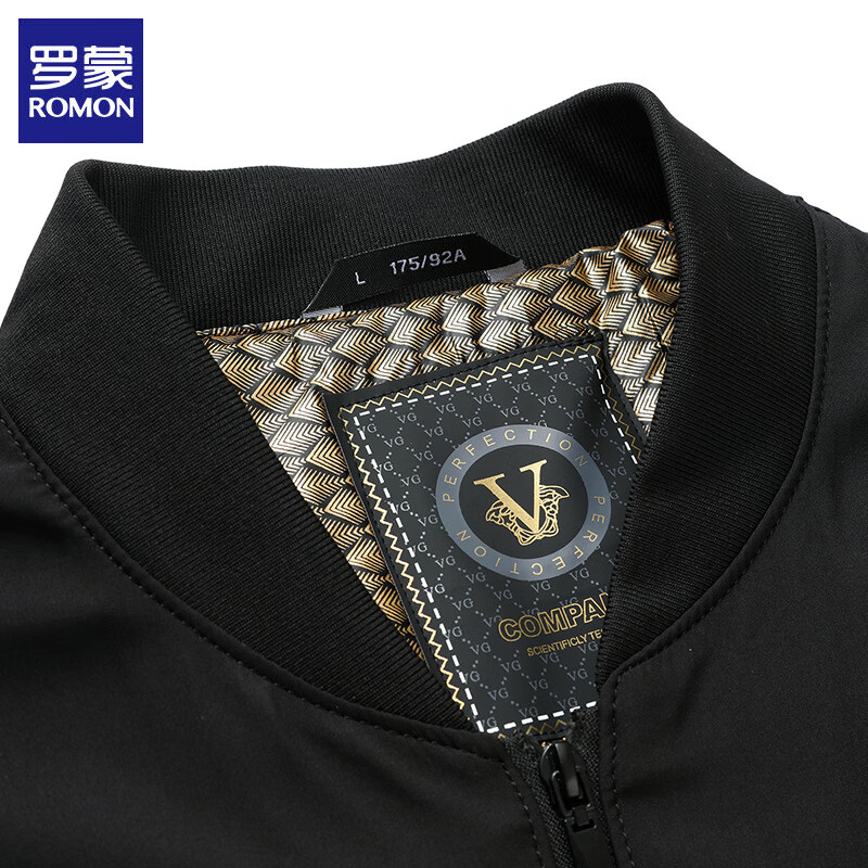 罗蒙（ROMON）夹克男外套春秋新款商务休闲保暖加棉厚款男士通勤茄克衫上衣 卡其 加棉款 L