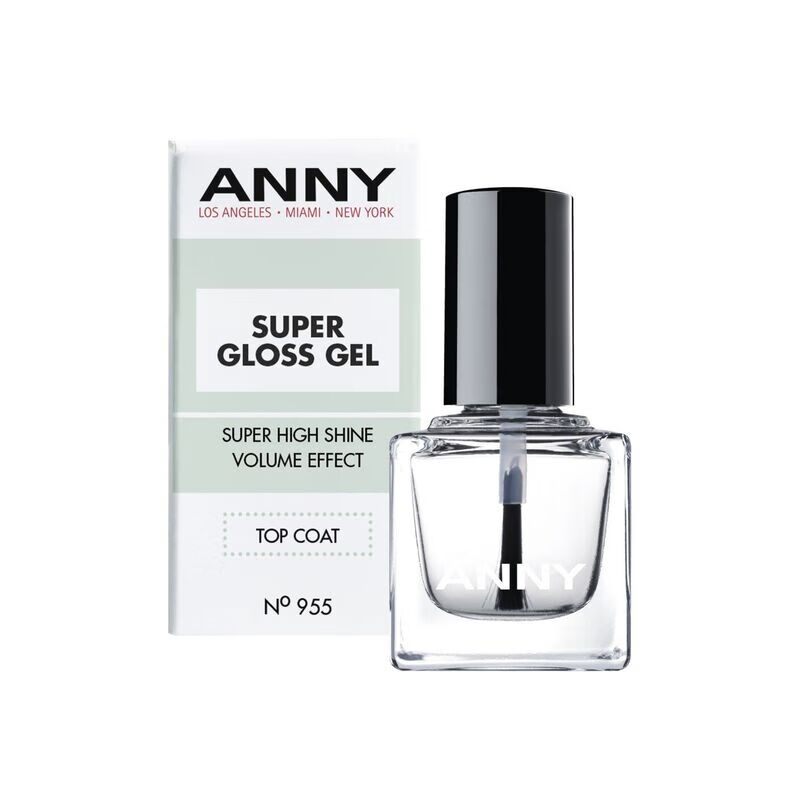 ANNY德国指甲油955 Super Gloss Gel超光亮速干顶油 15ml亮油 3free