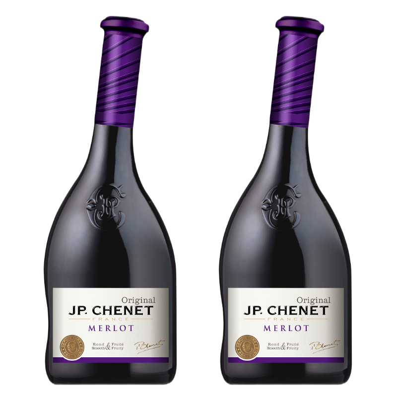 p.chenet)梅洛干红葡萄酒 13.5度 梅鹿辄 法国原装进口红酒 750ml双支