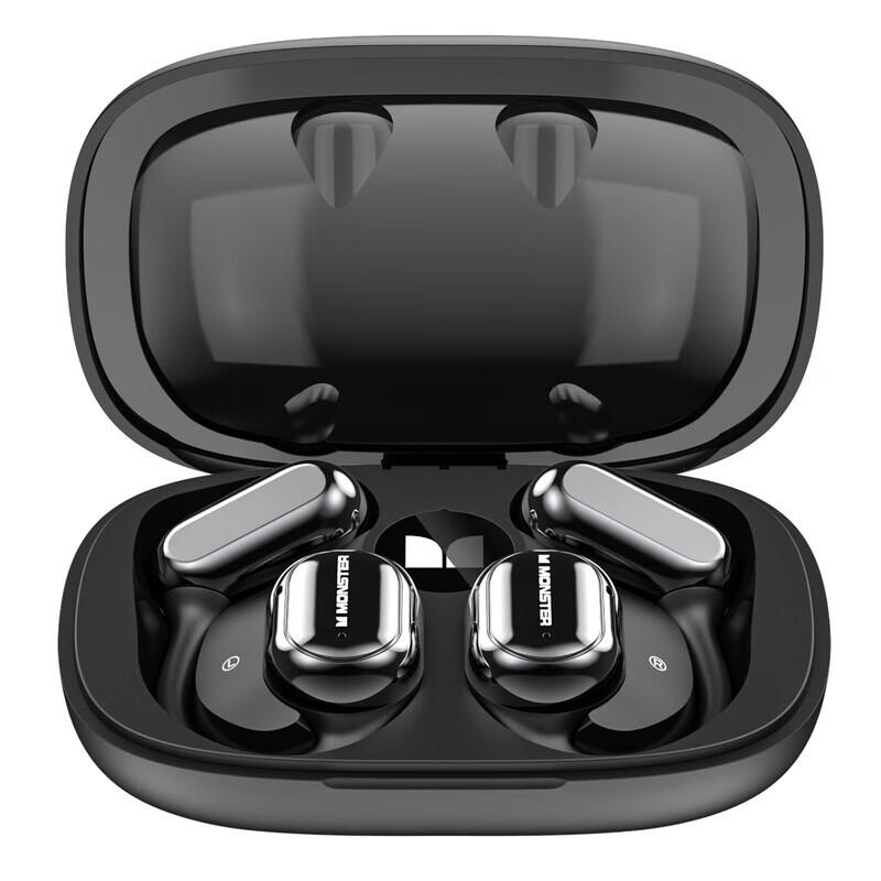 魔声（MONSTER）无线蓝牙耳机E18超长续航运动跑步挂耳式开放MH22156 魔声Open Free AC100 黑色