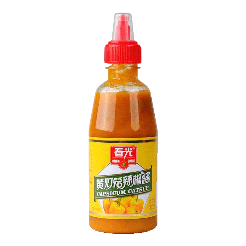春光食品黃燈籠辣椒醬 海南特產(chǎn)香辣醬150g/瓶 炒菜燒烤調(diào)味醬拌面醬 擠擠裝黃燈籠300g