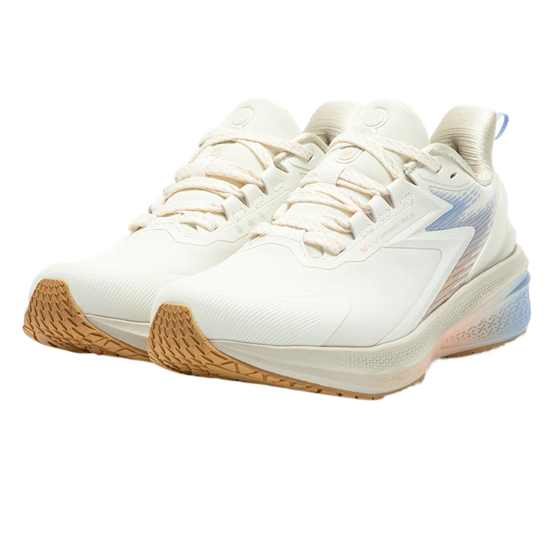 361°运动鞋女鞋雨屏秋冬季雨天通勤鞋防泼水防滑户外跑步鞋女 羽毛白/燕麦奶 39