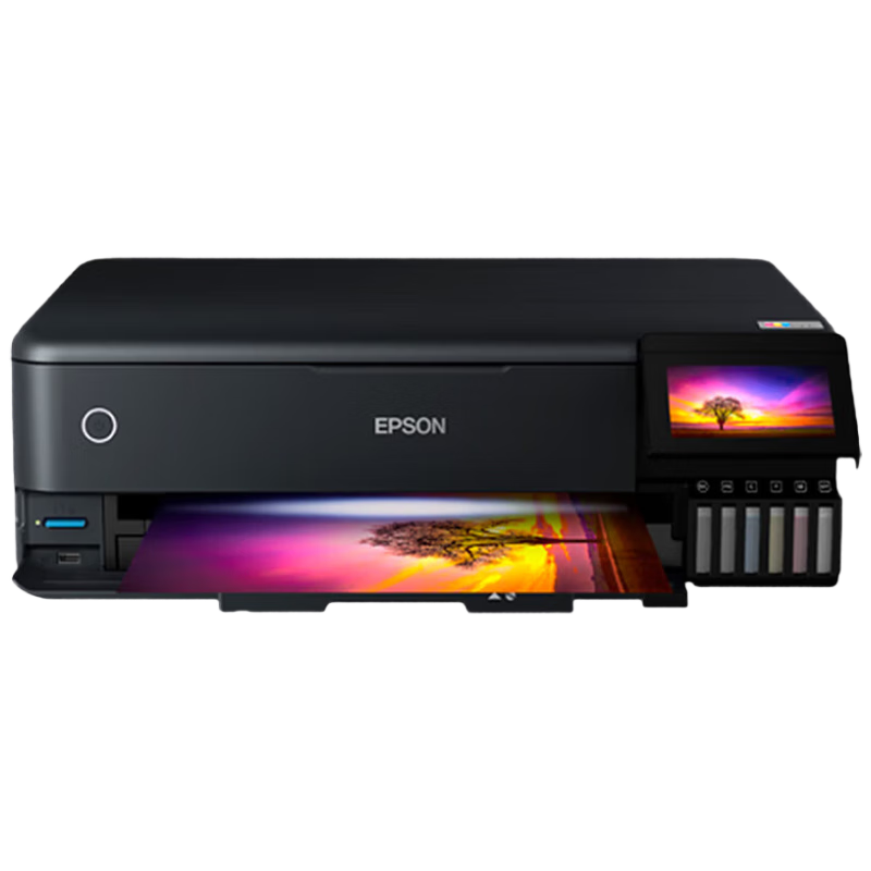 愛普生（EPSON）墨倉式照片相片打印機 高端6色影像級打印商用辦公帶wifi（打印復(fù)印掃描)  A3幅面 L8188