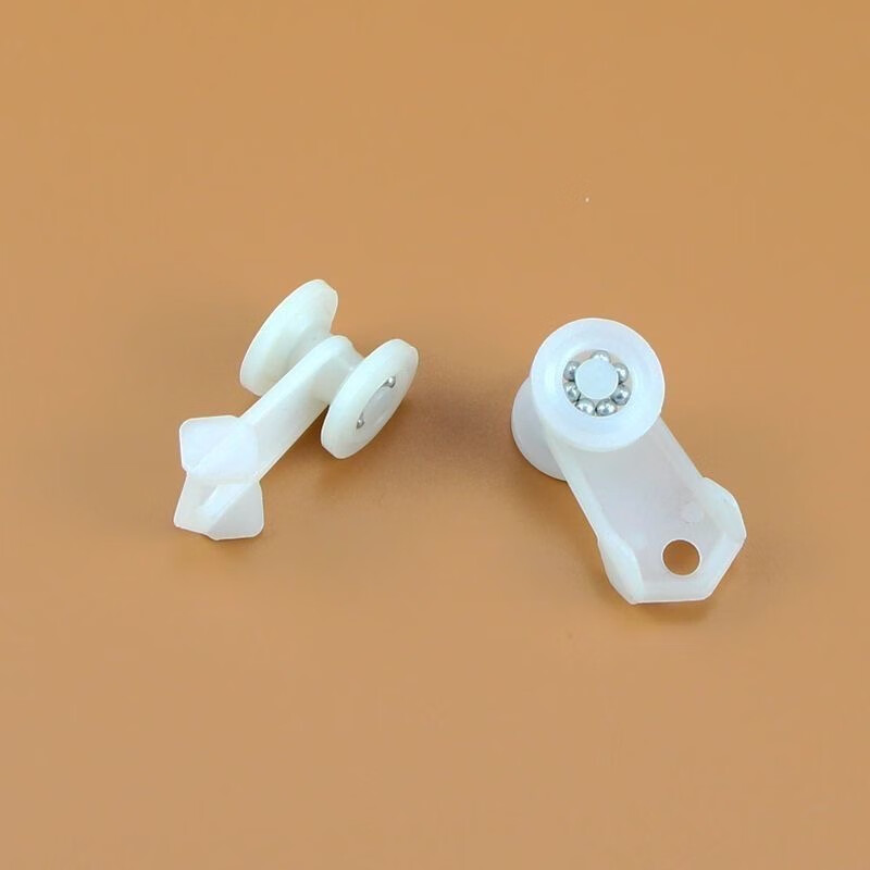 梦特福窗帘滑轮滑道挂钩配件老式窗帘滑轮挂钩滚珠轮方轨滑轨轮轨道