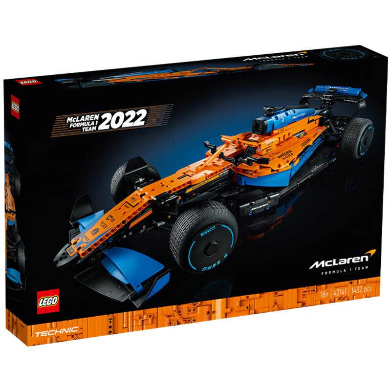 乐高(LEGO)积木 机械系列 42141 迈凯伦F1赛车 18岁+ 儿童玩具 男孩女孩生日礼物 粉丝收藏