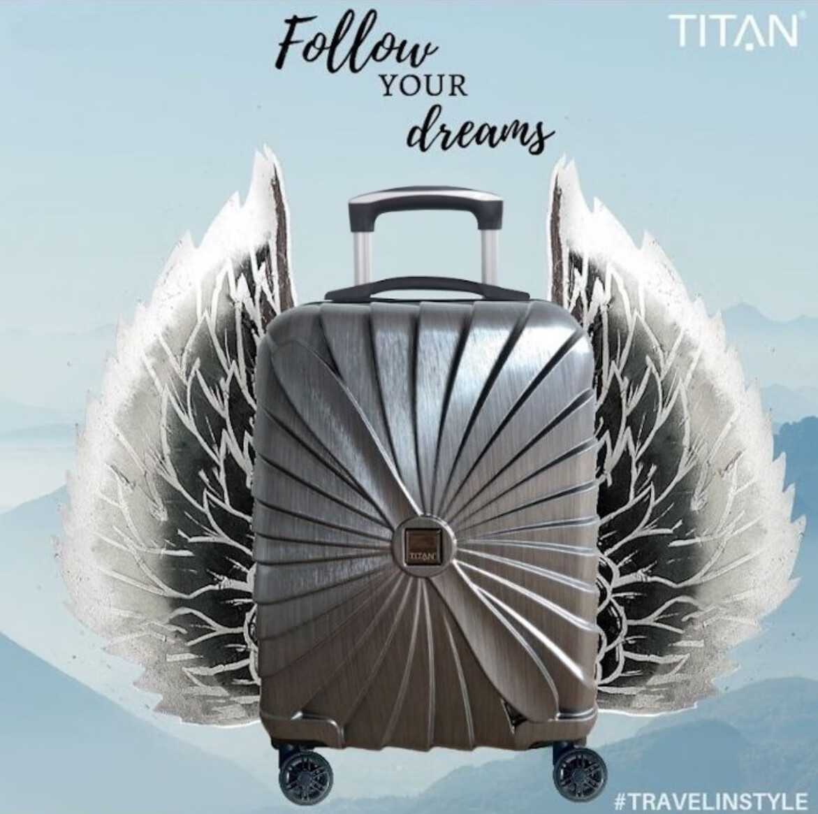 oimgtitan拉杆箱招行礼品 德国进口品质titan 20寸静音万向轮男女通用