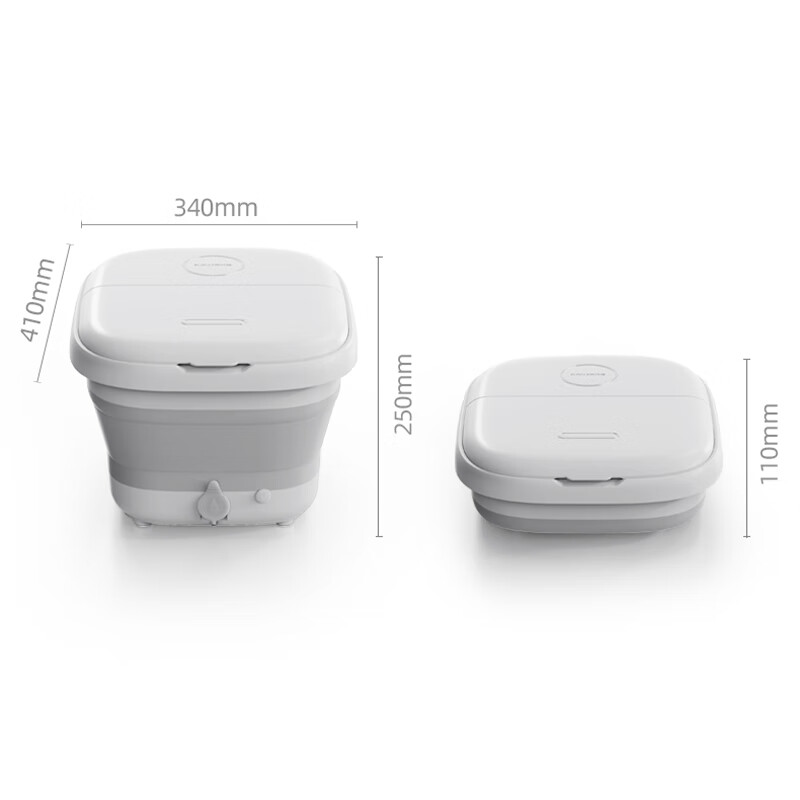 凯诗捷(KASJ)折叠泡脚桶电动加热按摩足浴盆洗脚盆家用恒温足浴桶泡脚盆送爸妈生日圣诞礼物T5 T5-足浴器-青春版时光白【脚动按摩】