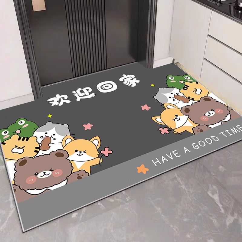 万创入户门地垫家用进户门口吸水脚垫防滑垫地毯玄关卧室入户门垫子 欢迎回家热款 80*120cm【大多数入户门尺寸】-京东-618/双十一/双 ...