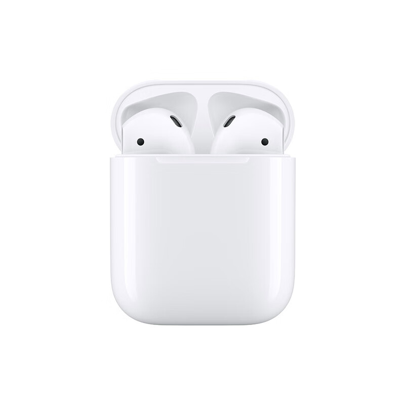 Apple AirPods(第二代) 配充电盒 蓝牙耳机 适用iPhone/iPad/Apple Watch MV7N2CH/A【企业专享】&PA