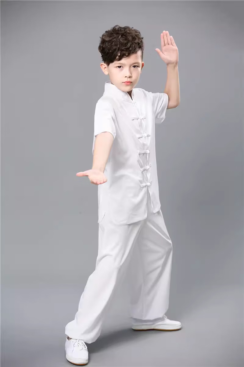 勤驰少林寺练武术的衣服儿童少儿练功服武术演出表演服太极比赛表演服