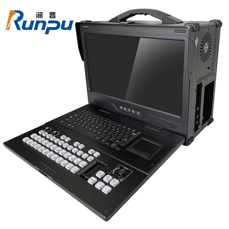 润普 runpu 便携式导播台虚拟演播一体机 rp-bx1008b