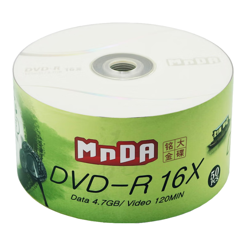 ��������MNDA��DVD-R����/��¼�� ����ˮ��ϵ�� 16��4.7G �ܷ�װ50Ƭ �հ׹���