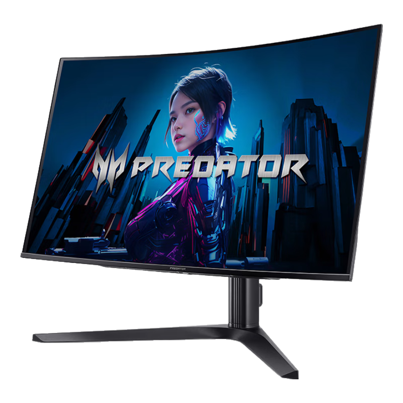 宏碁（acer） X32 X 掠奪者32英寸QD-OLED 4K曲面電競顯示器240Hz 0.03ms HDR400 HDMI2.1鏡面屏 X32 X