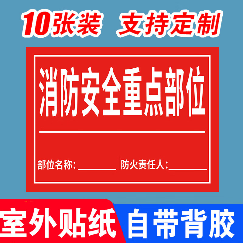 旺思消防安全重点部位标识牌严禁烟火受限空间铸造应急值班室警告牌责