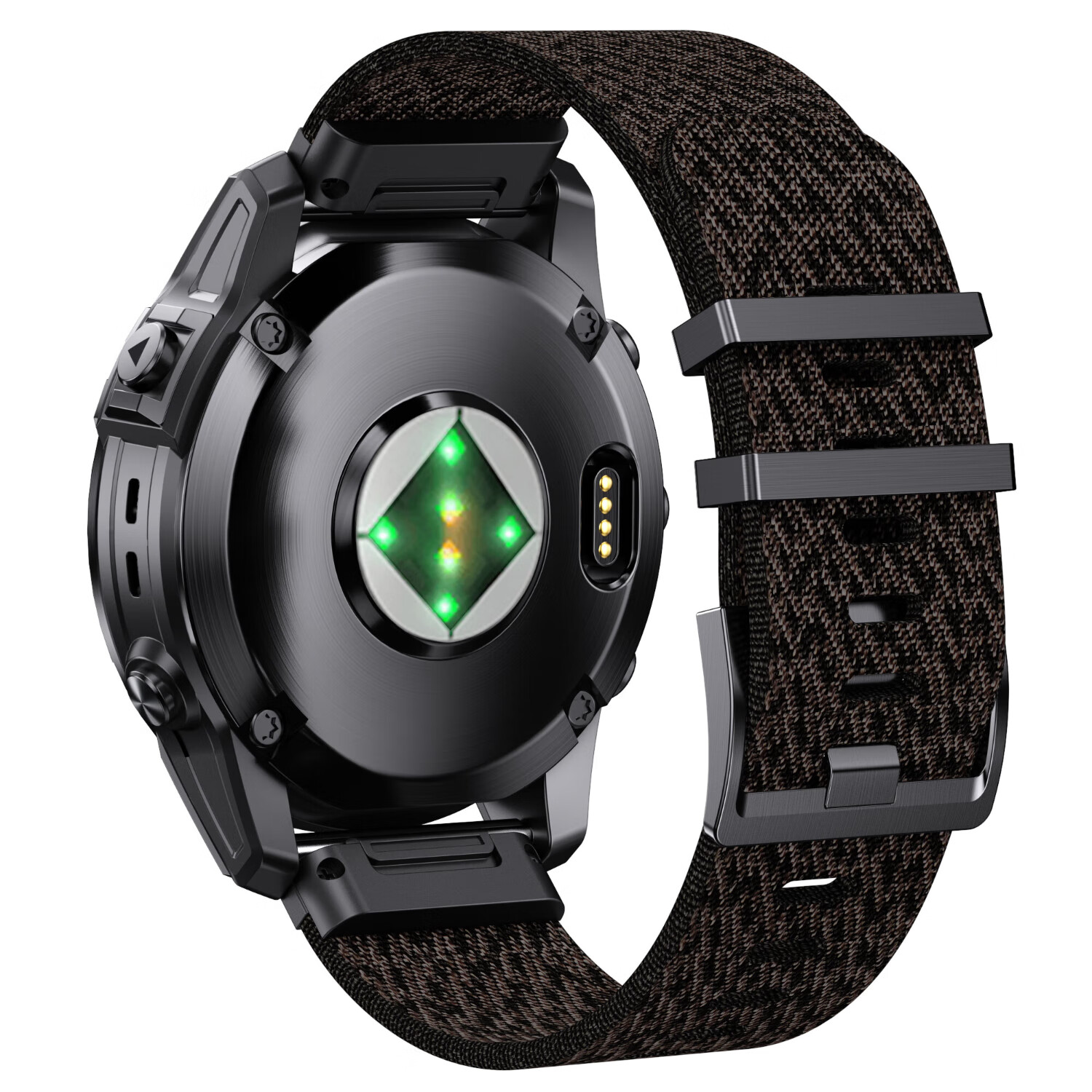 ENDUROBAND适用于佳明fenix8/7X/6X飞耐时5Xfenix3原装尼龙快拆表带提花表带手表替换带 黑色提花-黑色钢扣 佳明22mm接口