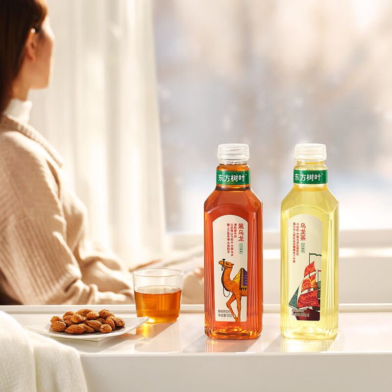 农夫山泉东方树叶黑乌龙茶900ml*12瓶无糖茶饮料0糖0脂0卡整箱装年货