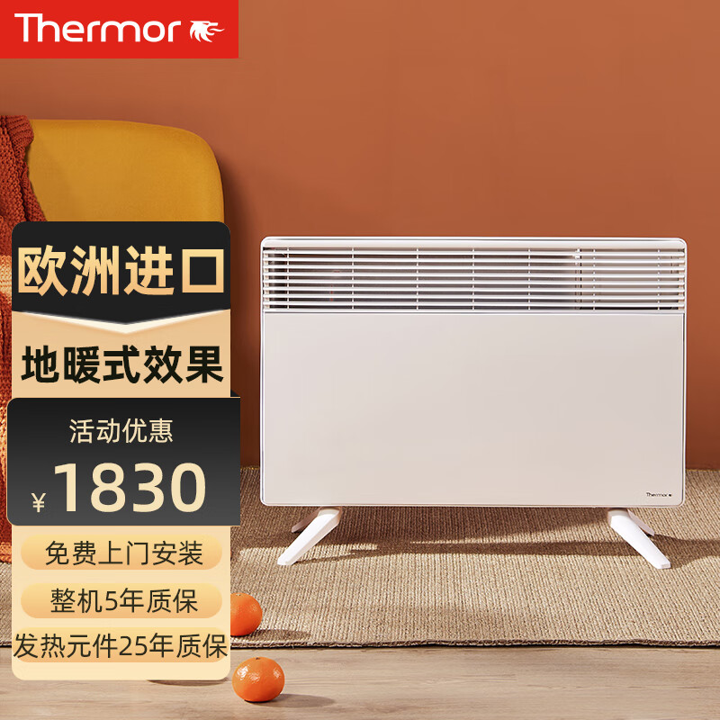 赛蒙（Thermor） 法国原装进口电暖器取暖器家用节能省电 对流式电暖气供暖设备电采暖 2000W（适合10-20㎡房屋）
