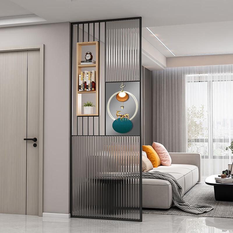 门长虹玻璃屏风入户玄关柜客厅餐厅置物架隔断卫生 款式一一平方价格