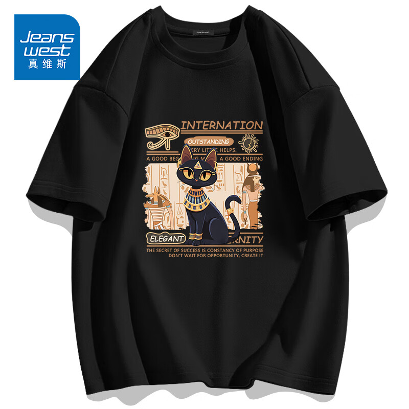 ���ڲ�������ά˹��Jeanswest��300g�ذ����޶���t���ļ�Բ���������ɰٴ�������Ů������tee ��ɫ(��̽�ռ�) S (165) (����90-110��)