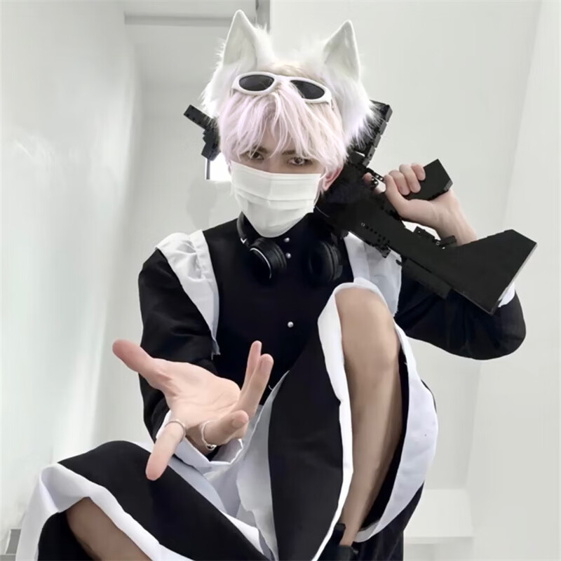 京噶男仆装cosplay男仆装银河约会指南cos女装大佬漫展伪丨娘lolita大