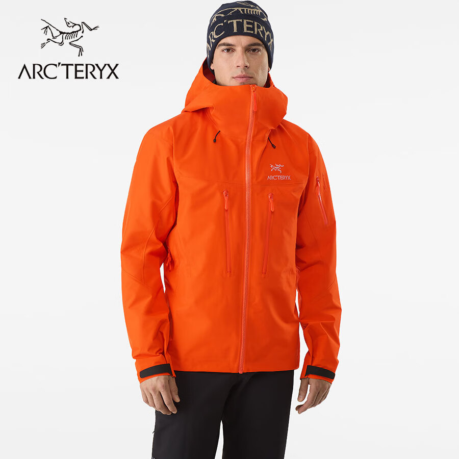 始祖鸟（ARC'TERYX）ALPHA SV JACKET GORE-TEX 男款夹克冲锋衣 菲诺橙 XS【特价】