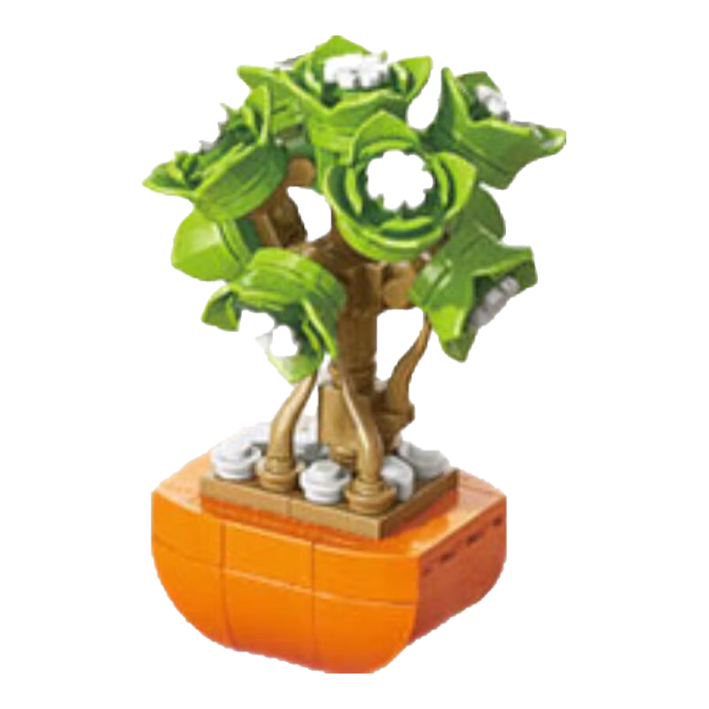 兼容乐高多肉盆栽积木 小颗粒拼装摆件玩具 8938 【随机1盒】