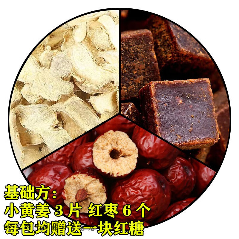 北京同仁堂原料顺时姜枣茶加味姜枣茶立夏三伏天陈允斌黄姜红枣蒲公英