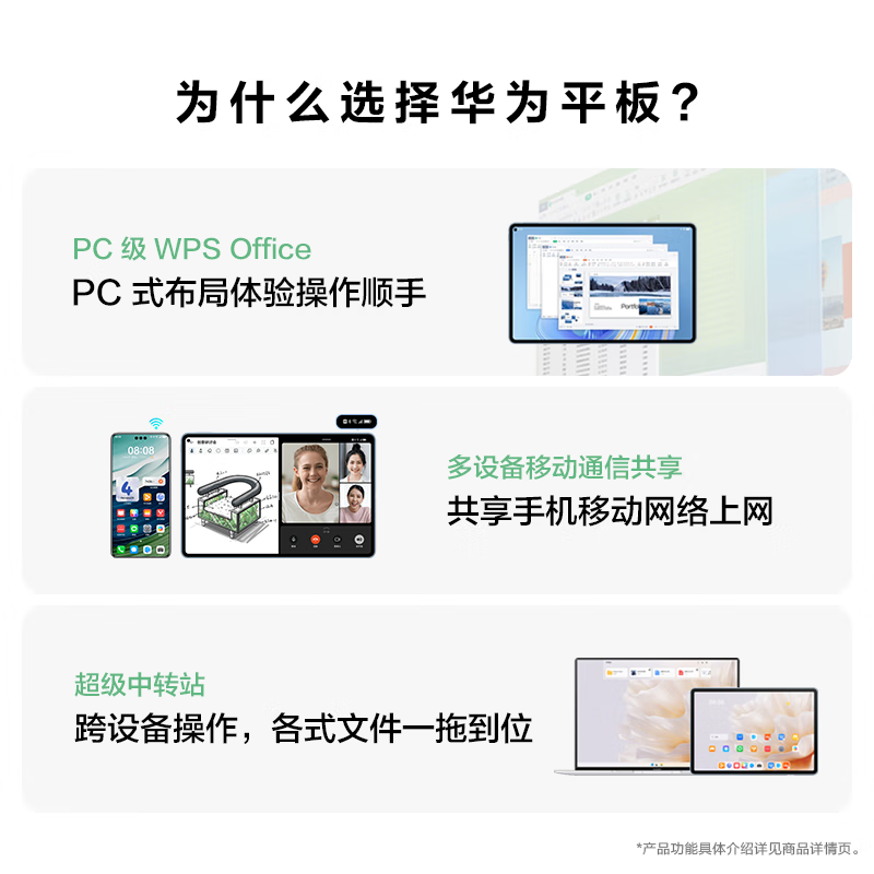 HUAWEI MatePad Pro 11英寸2024华为平板电脑2.5K屏卫星通信星闪技术办公学习12+512GB WIFI 晶钻白
