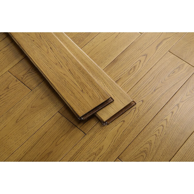 ZSTO橡木实木地板原木地板地暖锁扣实木家装环保日式北欧轻奢灰色 橡木8808-800*119*18mm包安装 平米