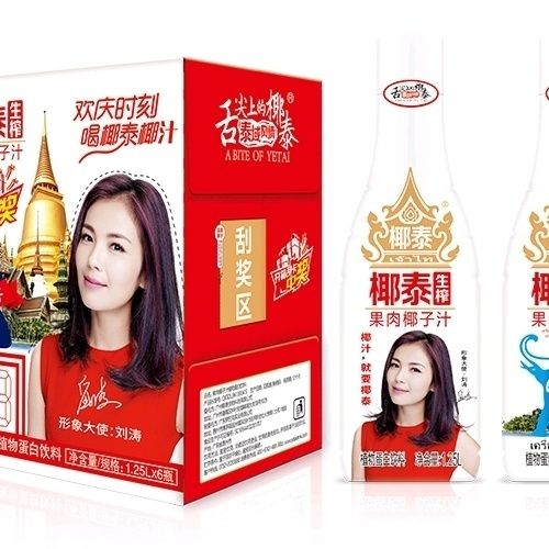 鑫大陆椰泰生榨果肉椰子汁1.