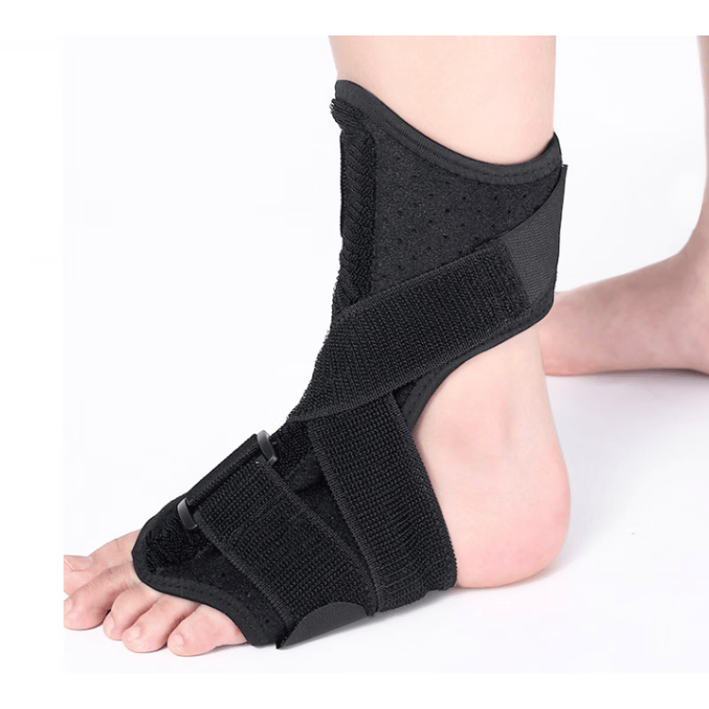 跖骨固定器护具脚背脚面第五跖骨扭伤基底走路足背 黑色钢板足背一只