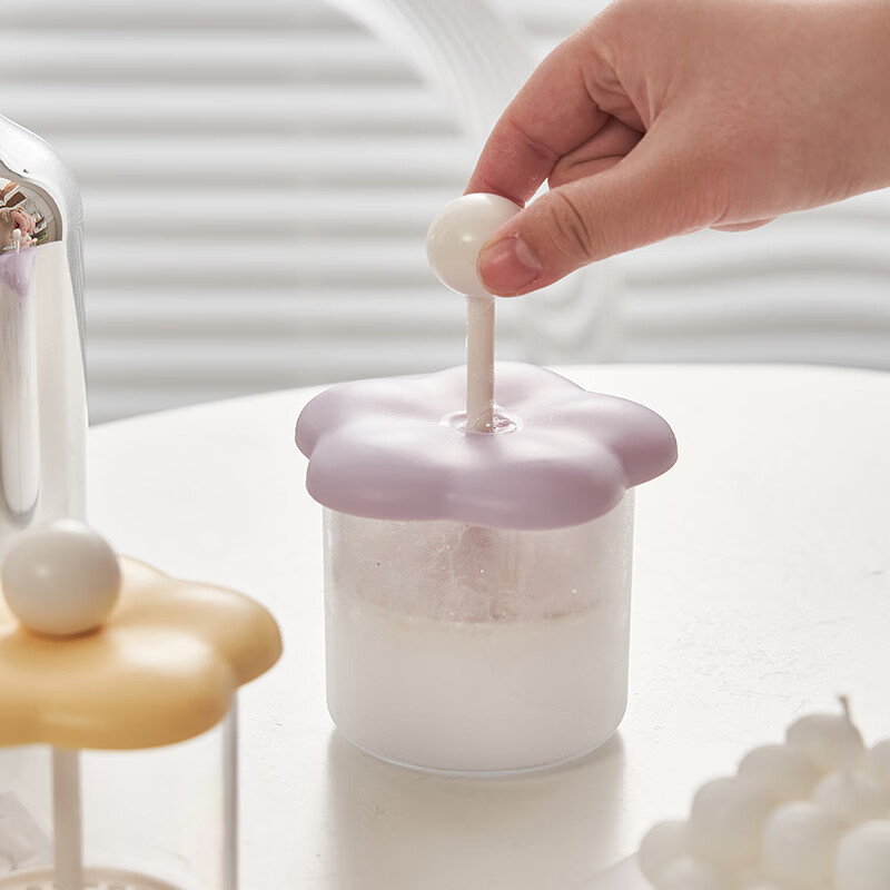 洗面奶打泡器便携按压式洗发水起泡器家用可爱打泡泡器手动发泡沫 粉红色（1个装）