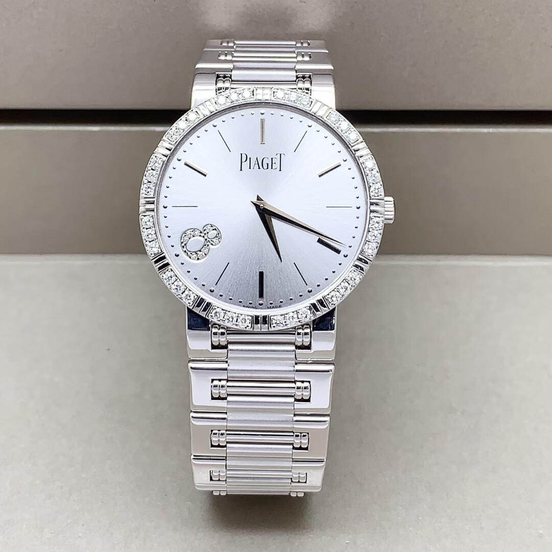 伯爵珠宝腕表系列18k白金原钻手动机械女士31mm二手奢侈品休闲手表