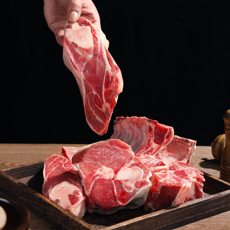 青草家原切羊肉半羊礼盒羊蝎子羊腿囤货火锅红烧煲汤 半羊礼盒10斤