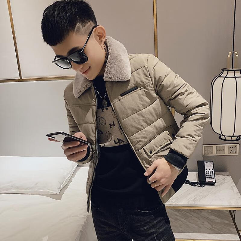 糖哆160小个子xs小码男外套秋冬季冬季小码棉衣男修身纯色棉服s号xs15