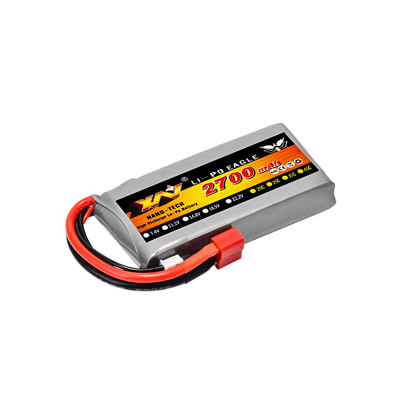 适用伟力12428 12429四驱rc遥控车1:12 升级版7.4v 2700mah锂电池 7.