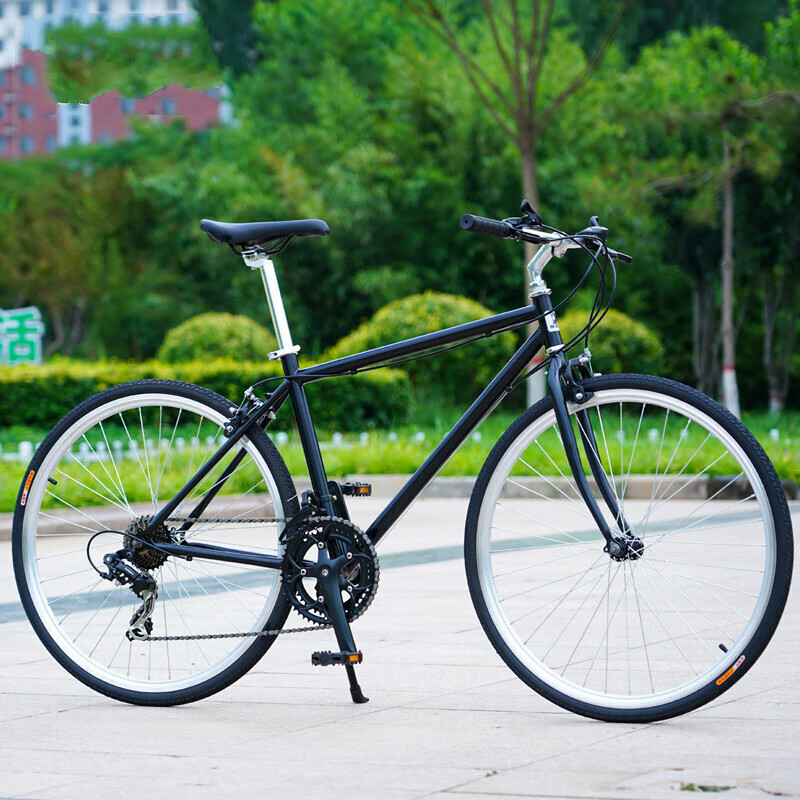 澳颜莱城市自行车通勤26寸复古公路自行车城市超轻快单车成人男式平把