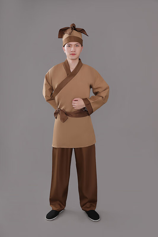 玖维娅成人古装汉服店小二服装古代话剧家丁佣人茶楼酒店跑堂工作演出