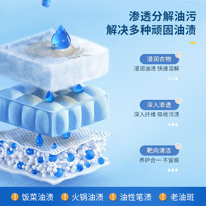 植泊森衣物去油王 去污去渍衣服强效油污清洁剂 去油去污260ml【3瓶】