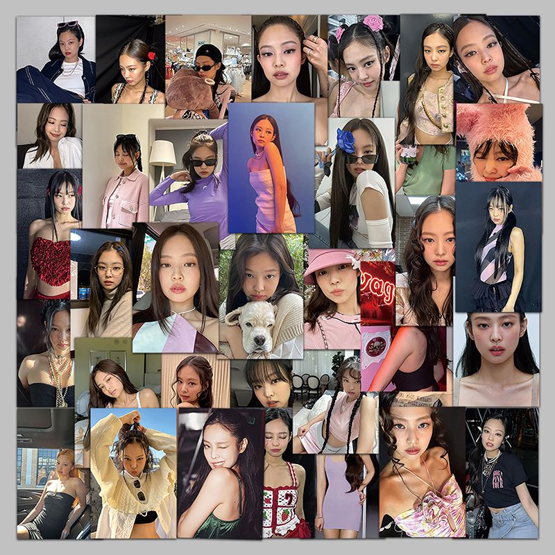 金珍妮海报106张粉墨贴纸高颜值写真金珍妮装饰贴画防 53张jennie贴纸