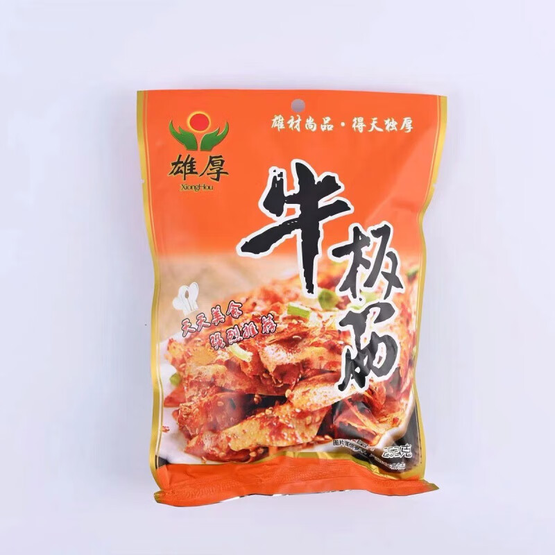 食怀彬彬旺牛板筋251g/袋网红香辣追剧零食小吃小包装自拌延边特产 252g 雄厚牛板筋*3袋