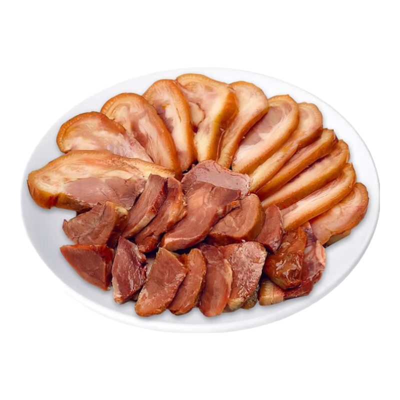 德州扒雞燒肉豬肉食品熟食山東特產(chǎn)肉食真空包裝鹵味肉熟食開袋即食 原汁扒豬臉450g/袋