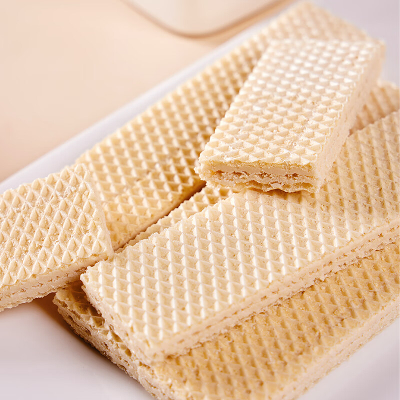 OLEXIA 原装进口威化饼干 多种口味巧克力夹心饼干 办公室零食142g 奶油味威化饼干142g*5袋