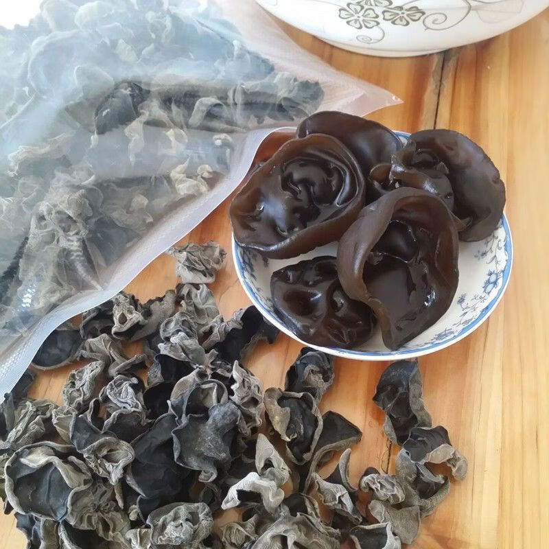 食怀云南德宏特产黑木耳250克野生干货出口级云耳冬耳无根肉厚 【云南