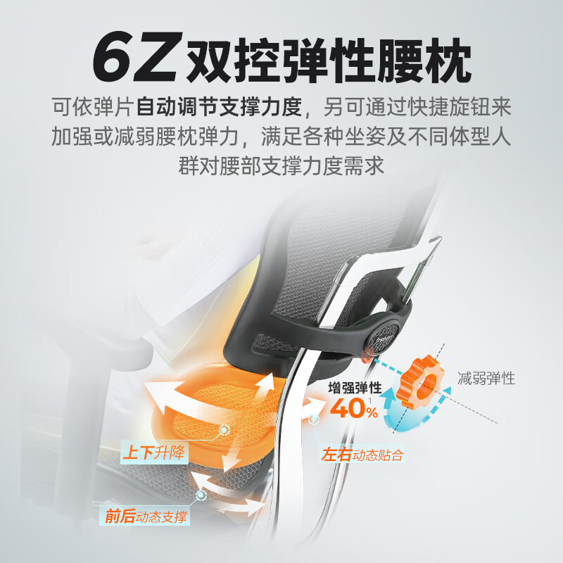 Ergonor 保友金豪b2/雄鹰 人体工学椅 电脑椅 电竞椅办公椅子可躺老板椅 【金豪b2】银白网-尼龙脚